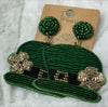 Luck of the irish Beaded Earrings