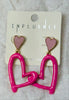 Heart Drop Earrings