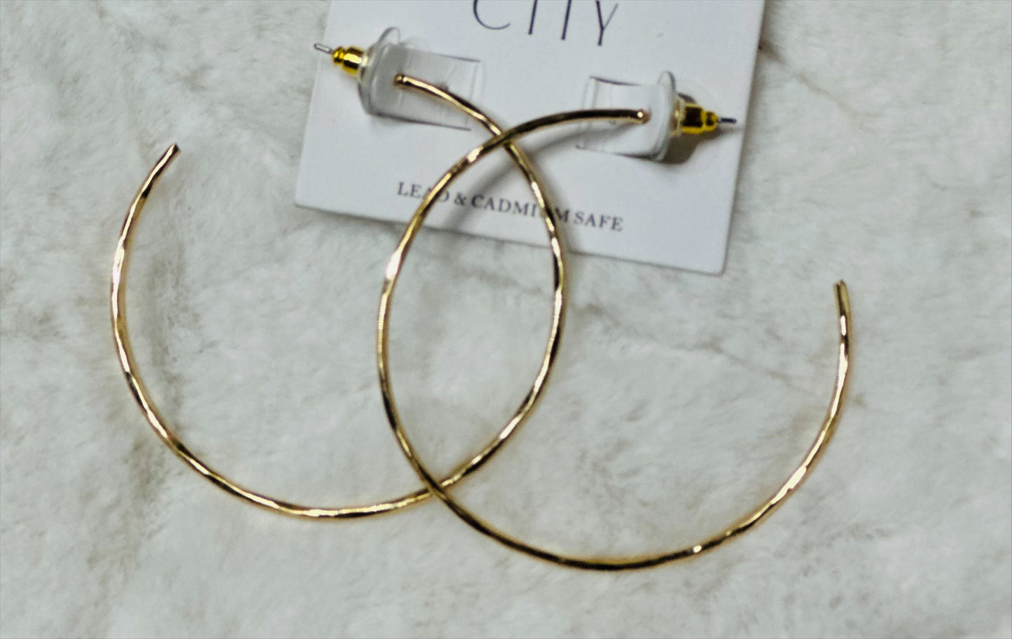 Brass Hoop Earrings