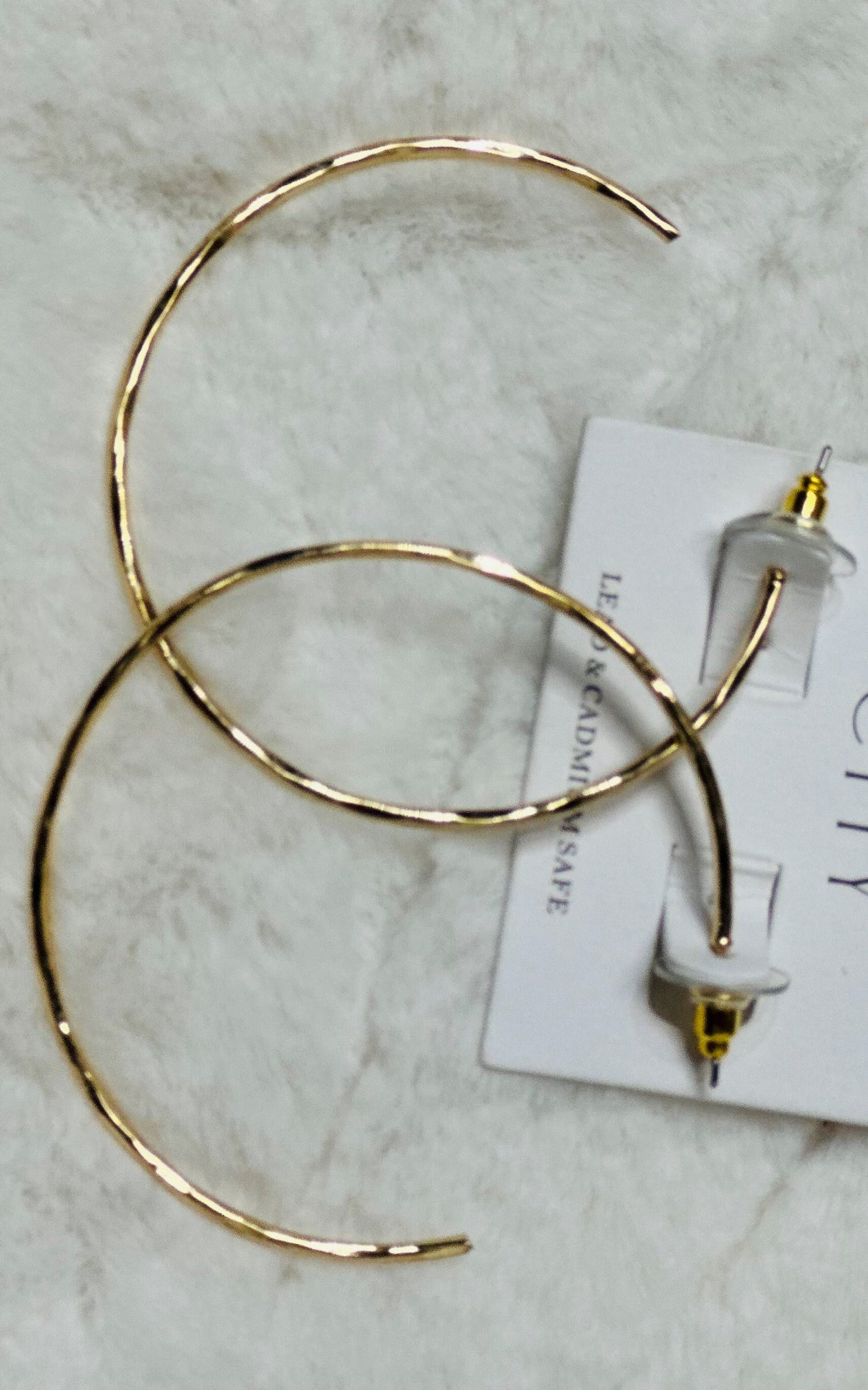 Brass Hoop Earrings