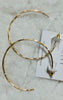 Brass Hoop Earrings