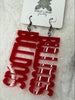 Sport theme earrings