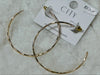 Brass Hoop Earrings