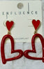 Heart Drop Earrings