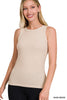 Ribbed Scoop Neck Tank Top - Final Sale