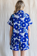 Floral Pajama Short Set