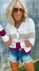 Button Bliss Stripe Cardigan by Salty Wave (2 COLORS)