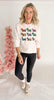 Scottie Plaid Dogs Crew Neck Graphic Sweatshirt