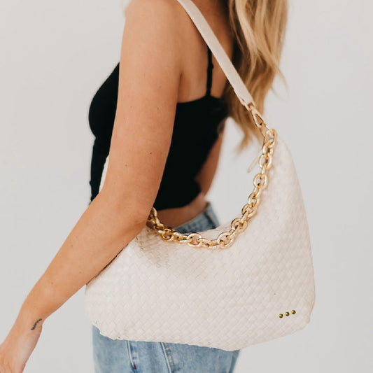 Sienna Slouchy Woven Shoulder Bag-Crossbody Bag-Pretty Simple