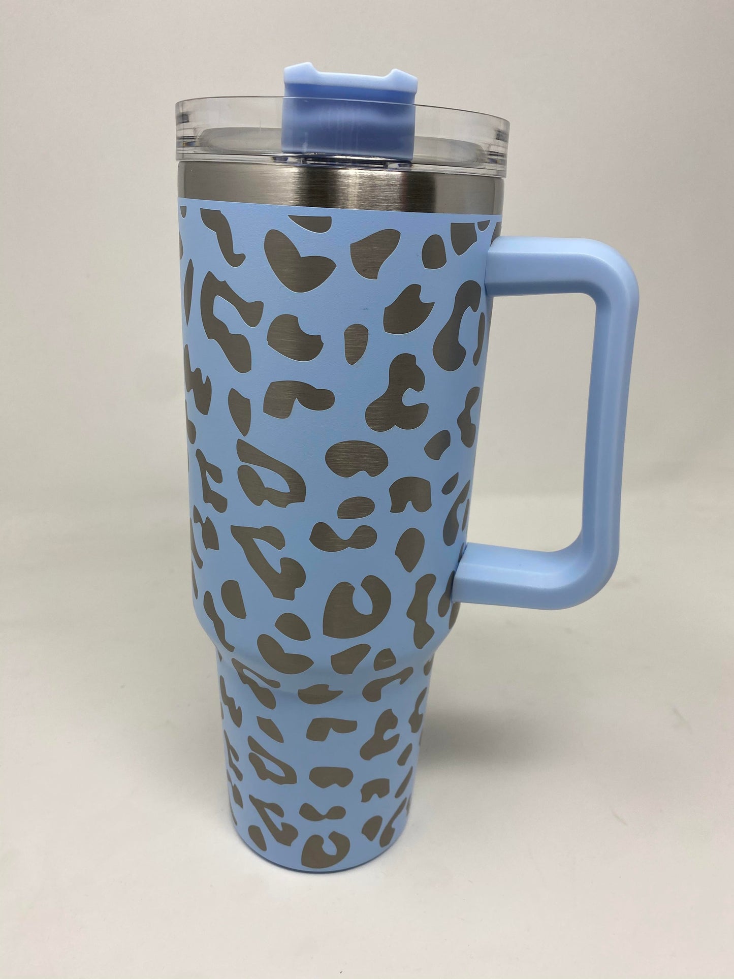 BHB Exclusive: Sky Blue Leopard 40oz Tumbler