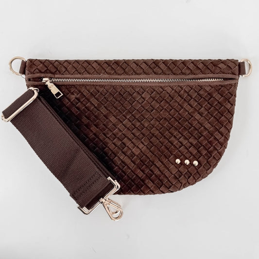 Suede Westlyn Woven Bum Bag-Bum Bag-Pretty Simple