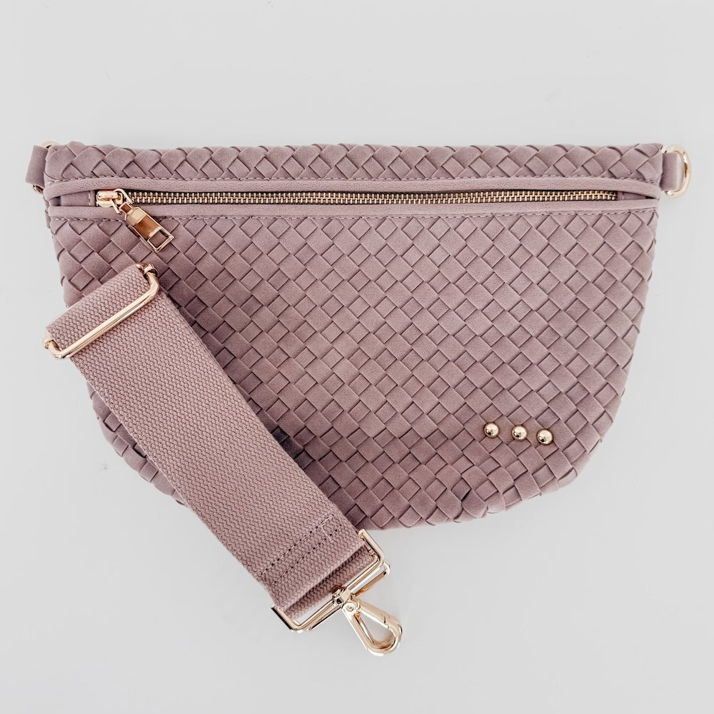 Suede Westlyn Woven Bum Bag-Bum Bag-Pretty Simple