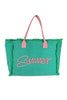 "Summer" Fringe Tote Bag