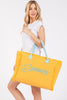 "Summer" Fringe Tote Bag