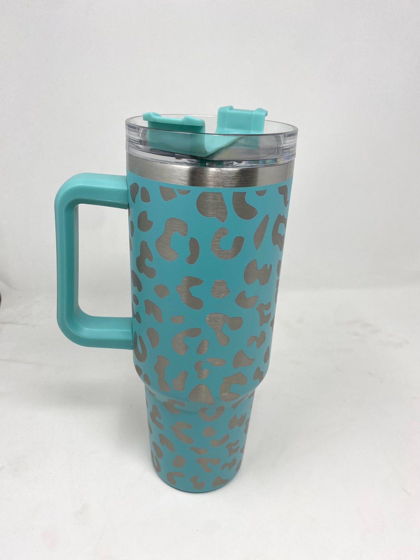 BHB Exclusive: Teal Leopard 40oz Tumbler