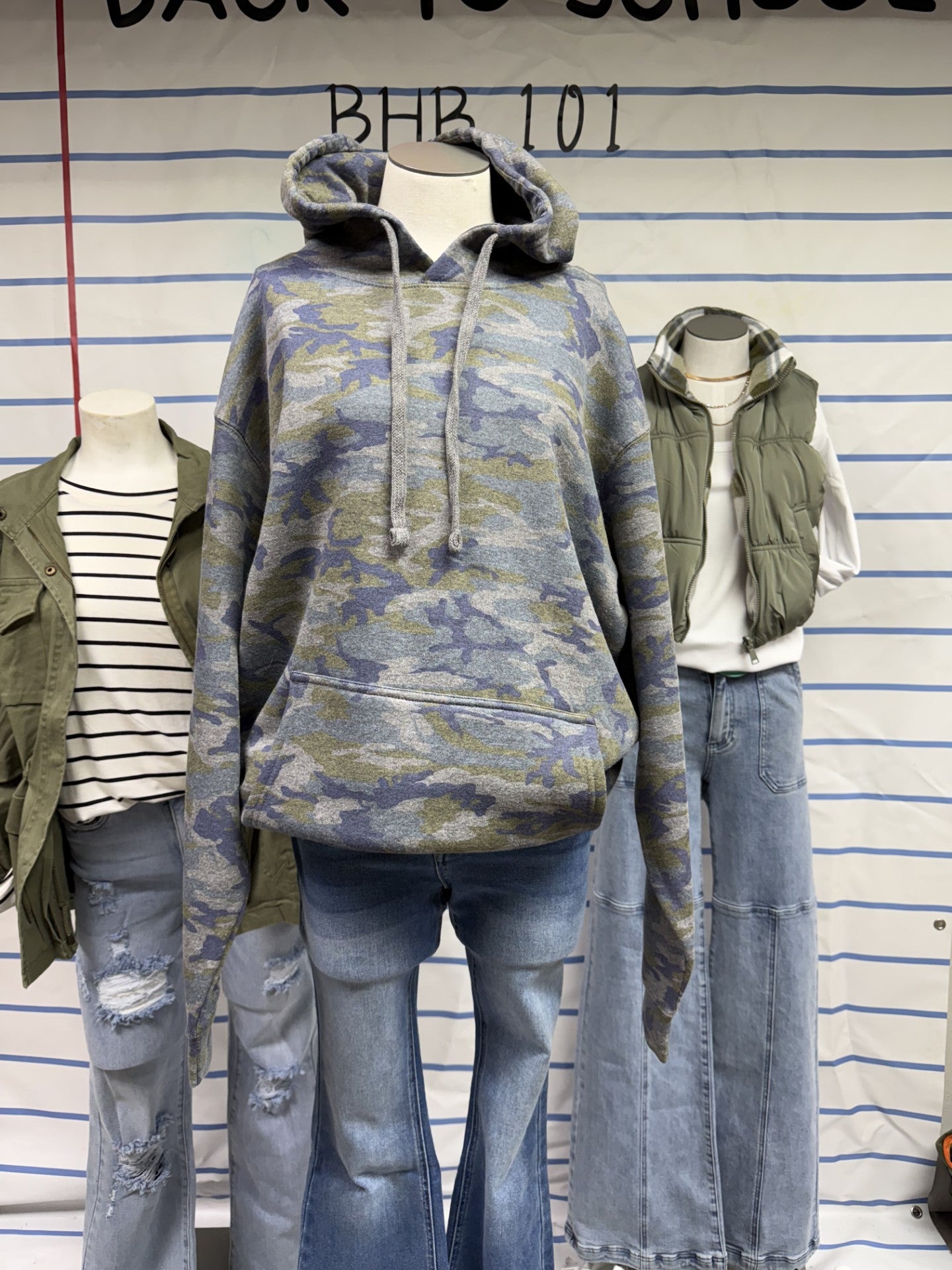 Camo Lagoon Hoodies