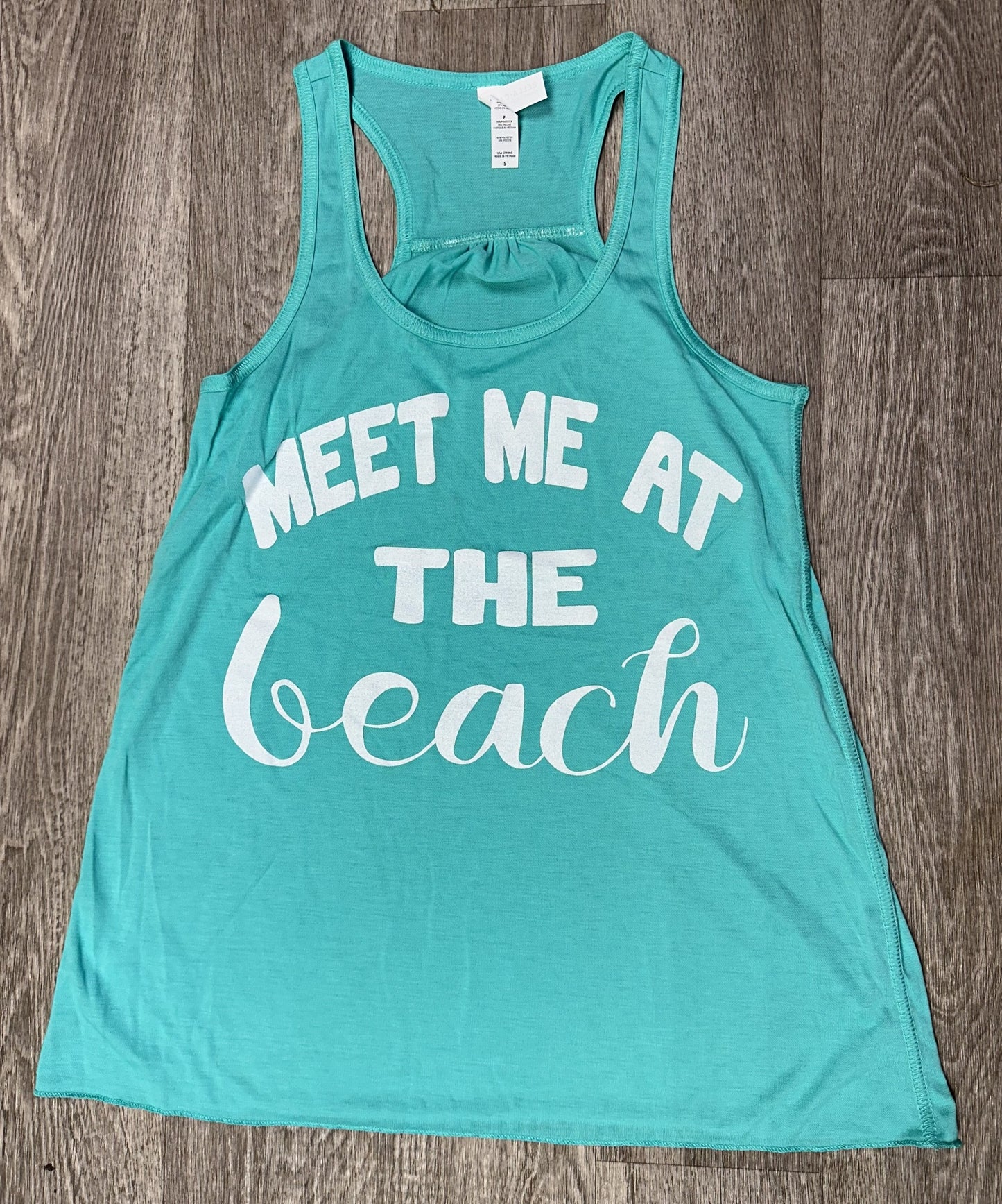 Meet me at the Beach Sample Racerback Tank Top | FINAL SALE