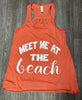 Meet me at the Beach Sample Racerback Tank Top | FINAL SALE