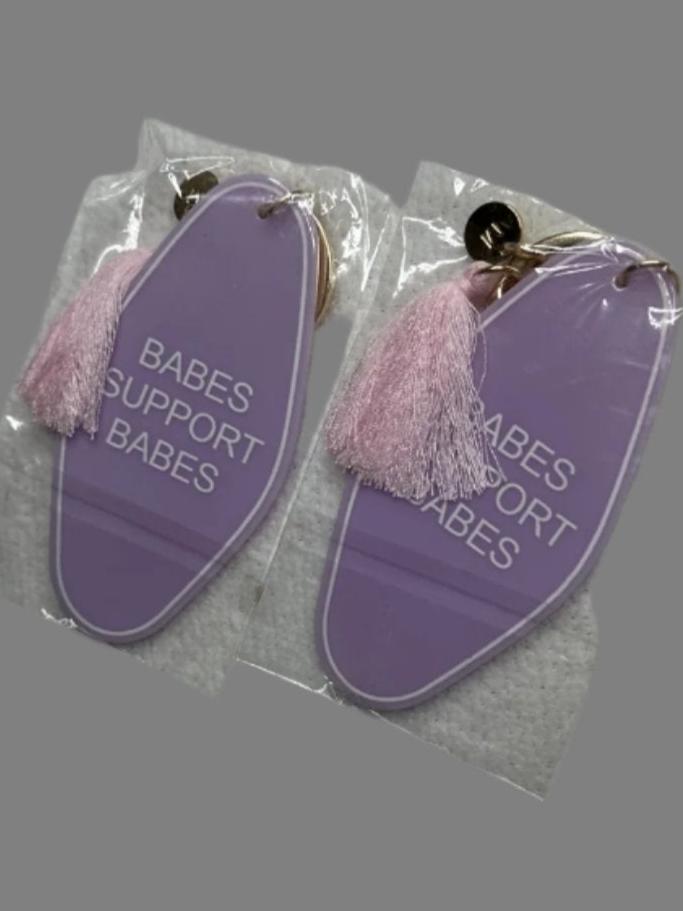 Cutest Babes Supporting Babes Keychain