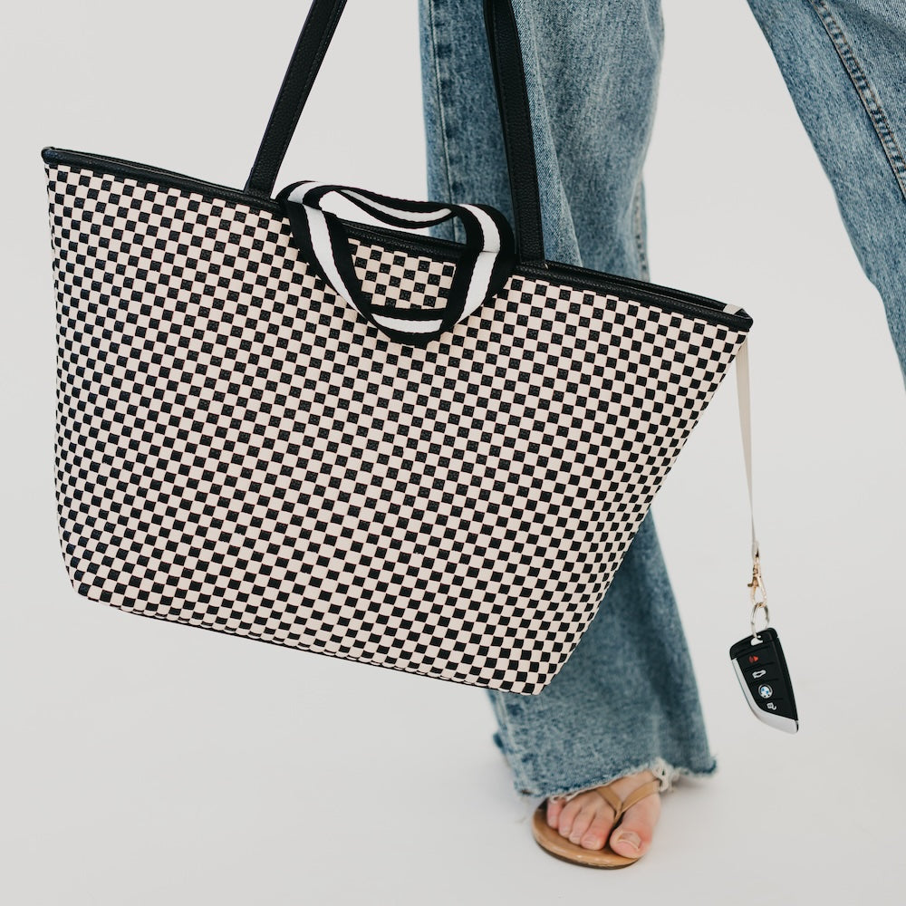 Woven Tiffany Organizer Tote Bag-Tote Bag-Pretty Simple