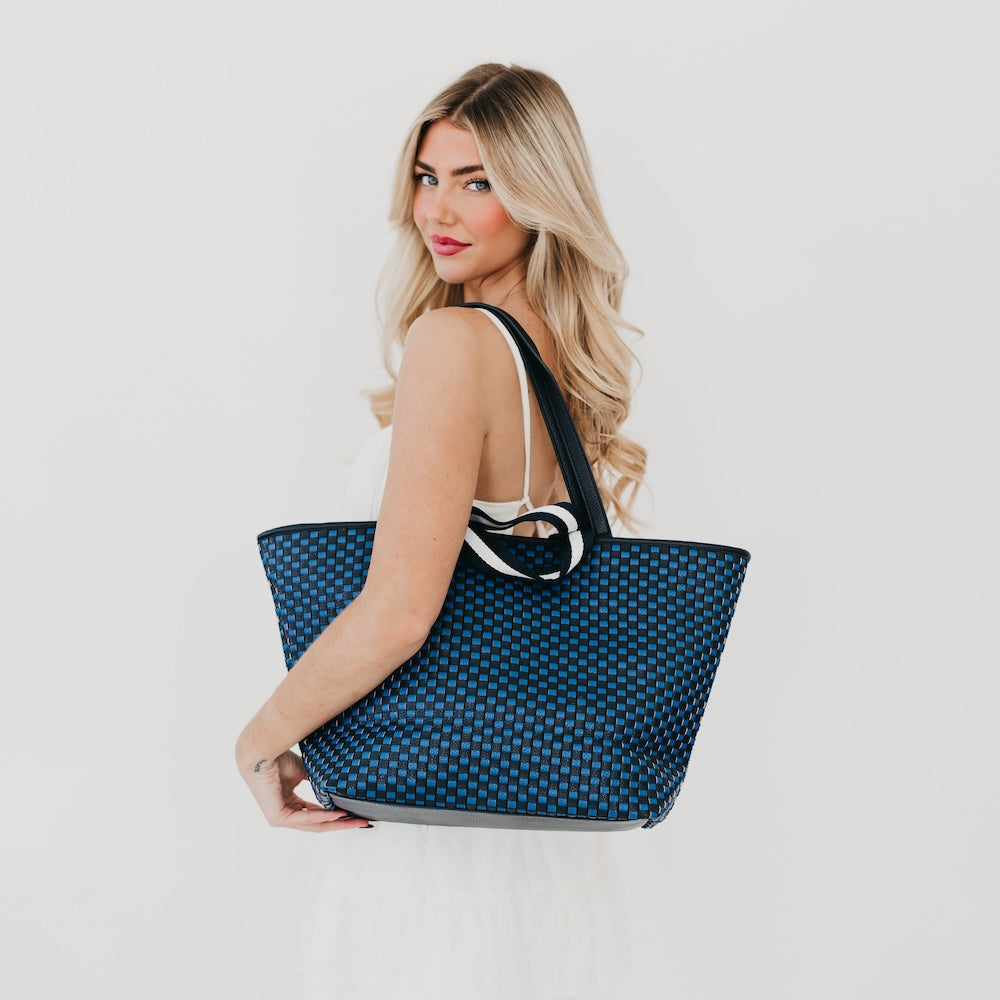 Woven Tiffany Organizer Tote Bag-Tote Bag-Pretty Simple