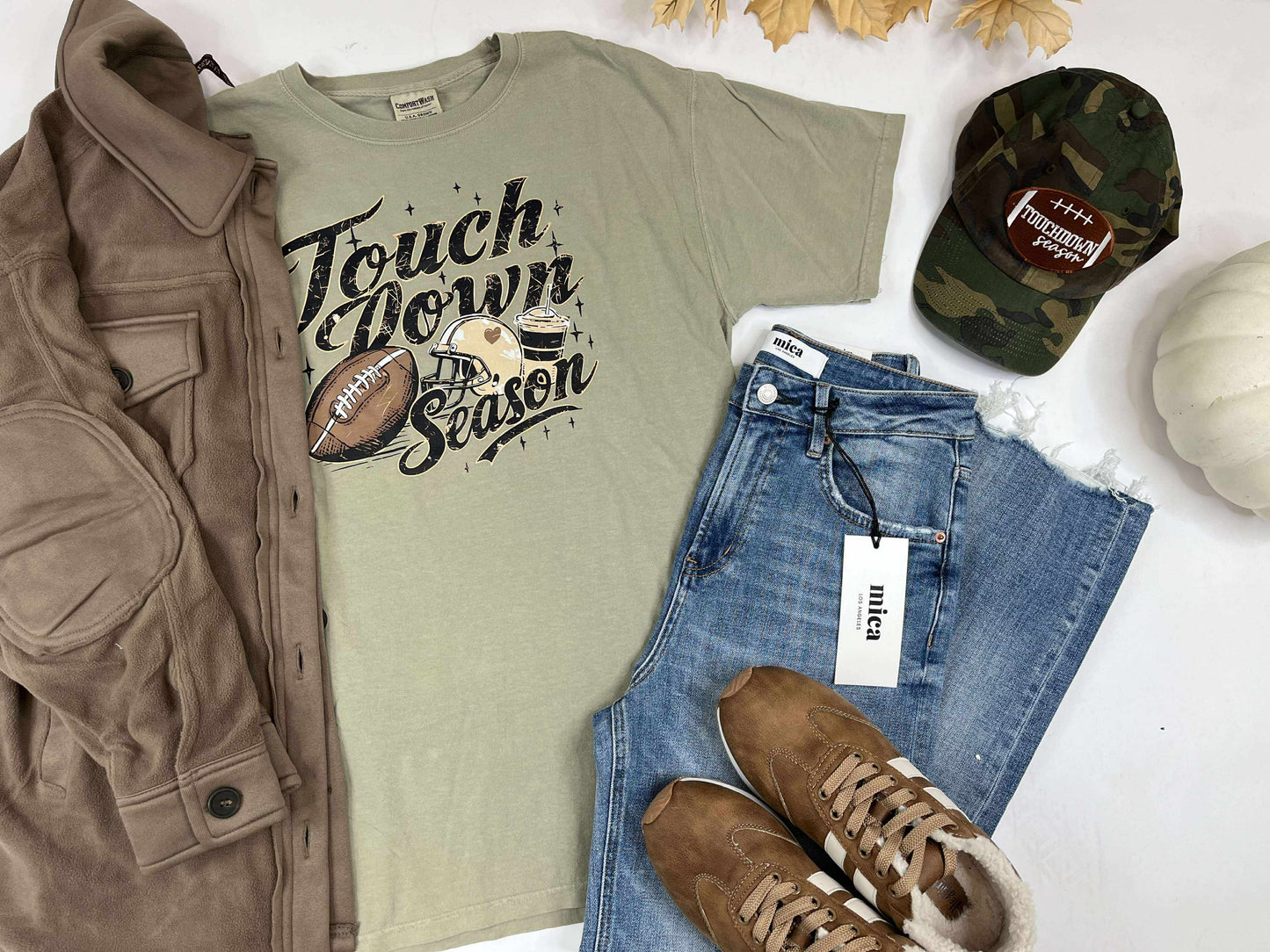 Touchdown Season Garment Dyed Graphic T-shirt