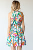 Bright Floral Halter Dress