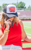 Sara's Custom Black White Game Day Trucker Hat