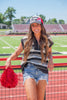 Sara's Custom Red/White Game Day with Chain Trucker Hat