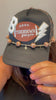 Sara's Custom Black & Football Mesh Touchdown Season with Chain Trucker Hat