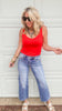 Mid Rise Tummy Control  Wide Leg Denim Jean | MICA