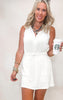 Zip Front Casual Mini Dress