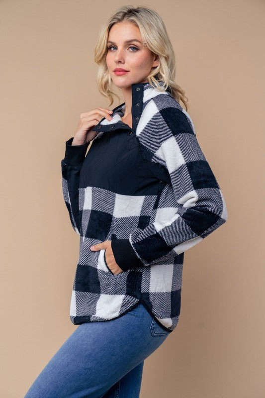 Buffalo Plaid Check Long Sleeve Top* - Final Sale