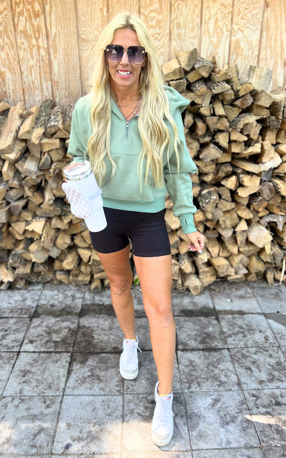 6 Inch Biker Shorts With Side Pockets | RAE MODE (2 COLORS) **