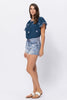 Judy Blue High Rise Destroyed Denim Shorts