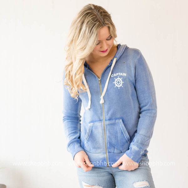 Light blue discount captain hoodie