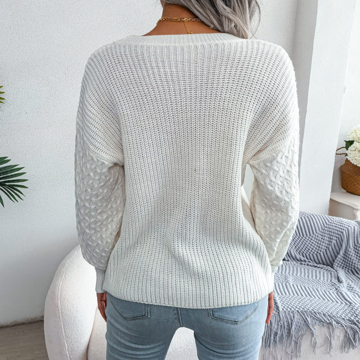 White Knit sweater