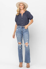 Judy Blue High Waist STONE Destroyed Bootcut