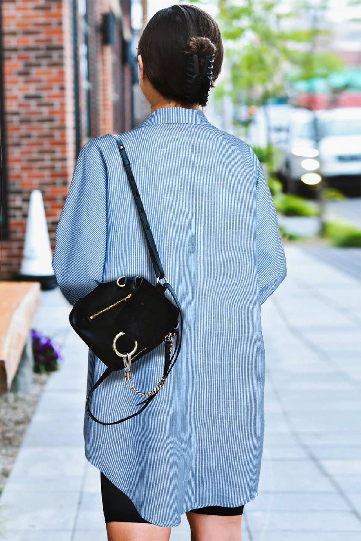 Stripe Oversized Boyfriend Striped Shirt