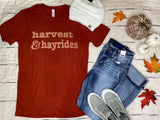  Harvest & Hayrides T-Shirt, CLOTHING, BAD HABIT APPAREL, BAD HABIT BOUTIQUE 