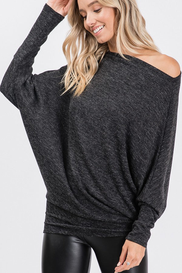 SOLID TOP WITH ONE SHOULDER | HEIMISH - Final Sale