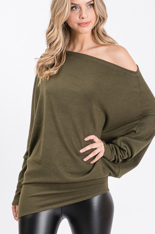 SOLID TOP WITH ONE SHOULDER | HEIMISH - Final Sale