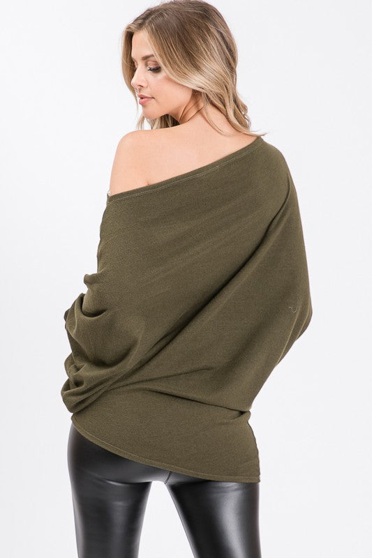 SOLID TOP WITH ONE SHOULDER | HEIMISH - Final Sale