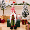 Christmas Pointed Hat Hanging Legs Faceless Doll Decorations