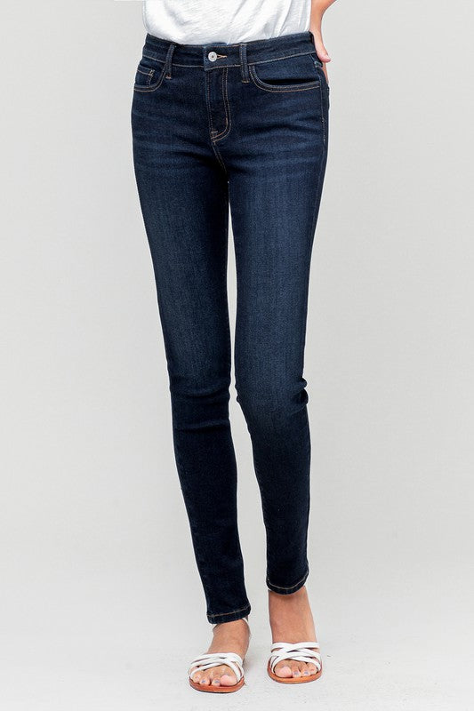  High Rise Skinny Jeans- No Distress {VERVET}, CLOTHING, VERVET, BAD HABIT BOUTIQUE 