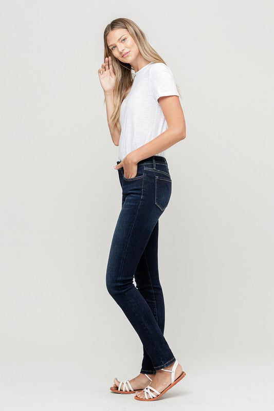  High Rise Skinny Jeans- No Distress {VERVET}, CLOTHING, VERVET, BAD HABIT BOUTIQUE 