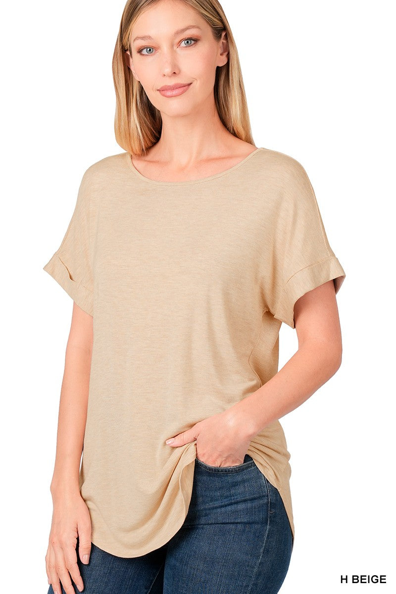 Sara's Steals and Deals Luxe Boat Neck Tee - Final Sale
