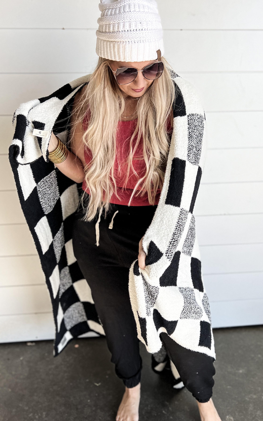 checkered blanket 