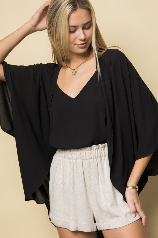 black kimono cardigan 