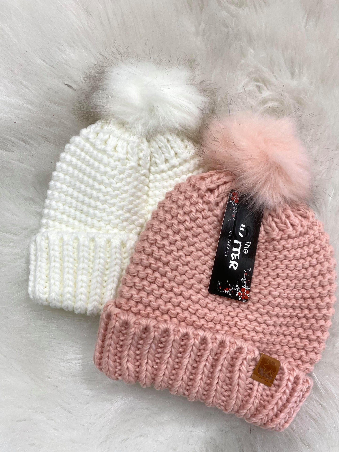  Knit Beanie with Pom Pom, clothier's, JOIA, BAD HABIT BOUTIQUE 